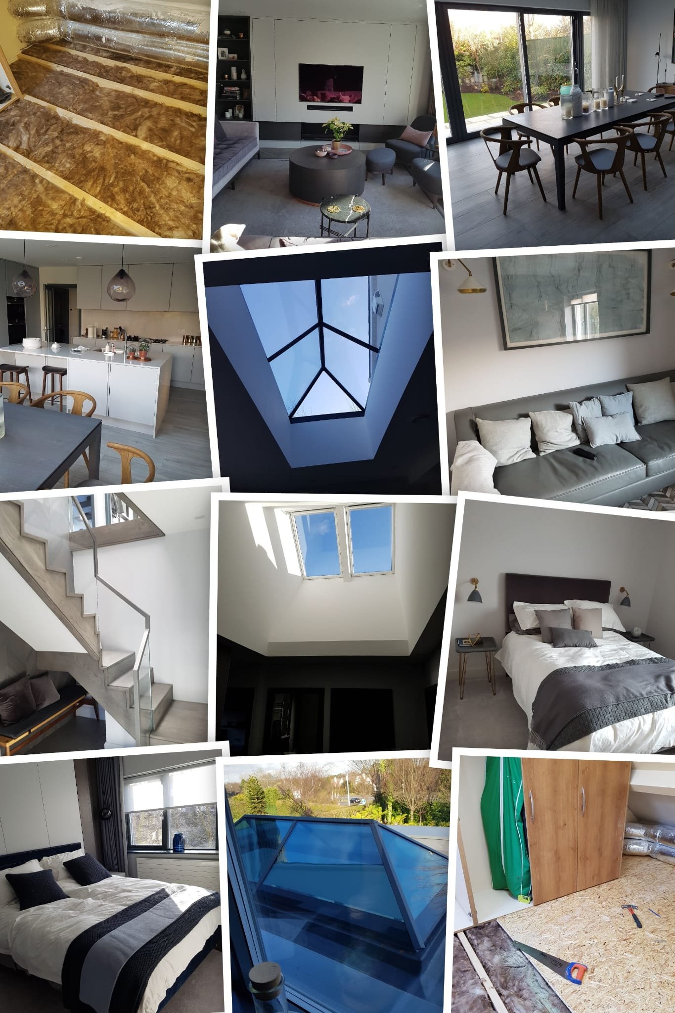 Home renovation collage