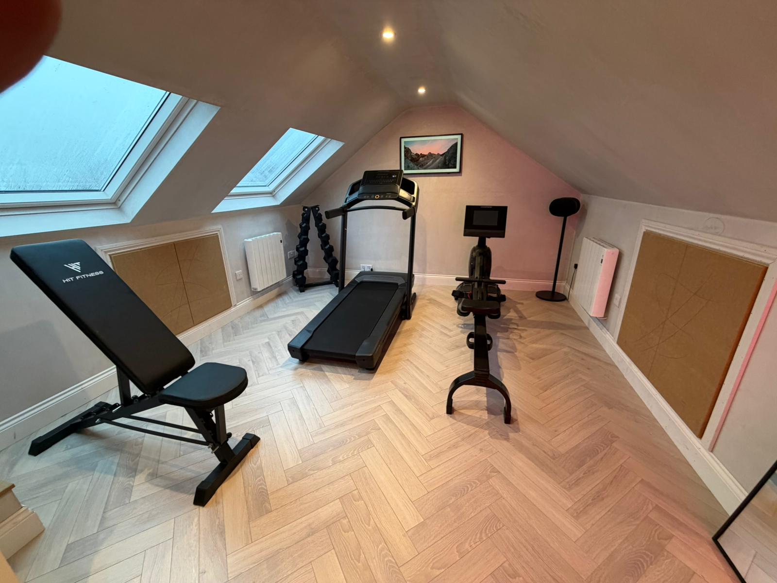 Loft conversion home gym
